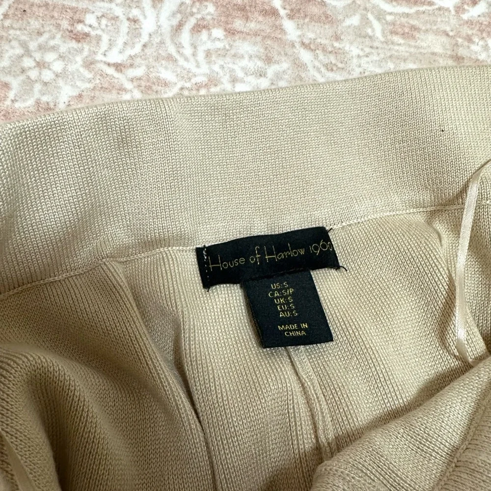 House Of Harlow Knit Pants W/ Black Trim - Picture 5 of 8
